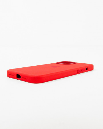 Husa Iphone 12 Pro Max din silicon Rosu MagSafe - Img 2