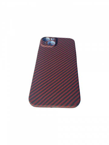Husa Iphone 14 Plus Carbon Fibre Red - Img 2