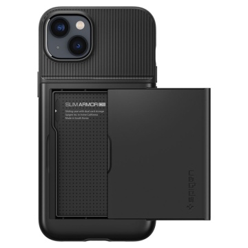 Husa Iphone 14 Plus Spigen - Slim Armor CS, Negru - Img 3