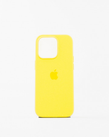 Husa Iphone 14 Pro din silicon Galben MagSafe - Img 1