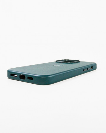 Husa Iphone 14 Pro Max din piele naturala Verde MagSafe - Img 2