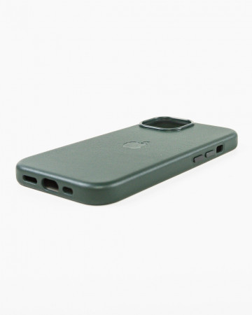 Husa Iphone 15 din piele naturala Verde MagSafe - Img 2