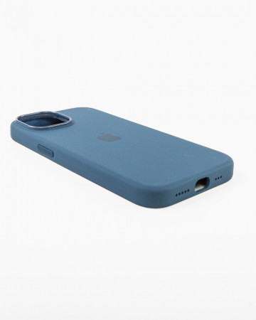 Husa Iphone 15 din silicon Blue MagSafe - Img 4