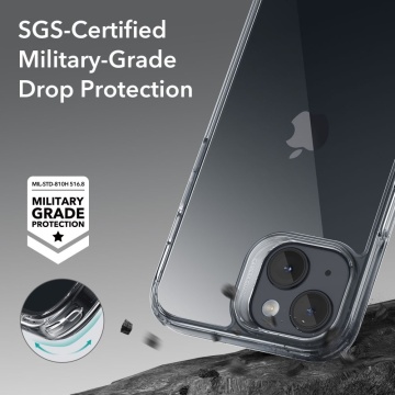 Husa iPhone 15 ESR Ice Shield - Transparenta - Img 3