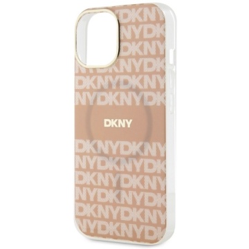 Husa iPhone 15 Plus - DKNY IML Mono & Stripe MagSafe (DKHMP15MHRHSEP) - Pink - Img 2