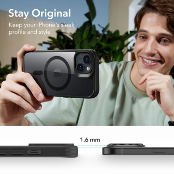Husa iPhone 15 Plus ESR Classic Hybrid HaloLock - Negru - Img 3