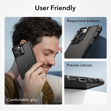Husa iPhone 15 Pro- Clear Black - Img 6