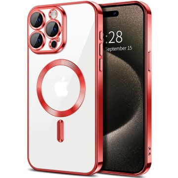 Husa iPhone 15 Pro Max, MagSafe - Rosu - Img 1