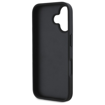 Husa iPhone 16 - DKNY Leather Hardcase Texture Pattern Tonal Stripe (DKHCP16SPRTHSLK) - Black - Img 5