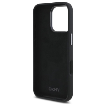 Husa iPhone 16 - DKNY Leather Quilted Stack Logo (DKHCP16SPQDSLK) - Black - Img 2