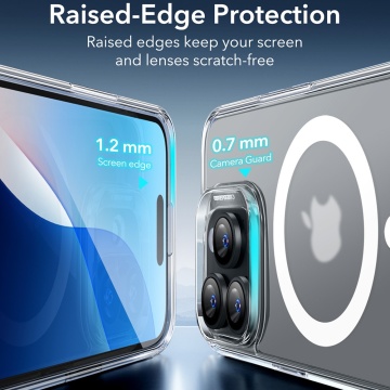Husa iPhone 16 Pro ESR Classic Hybrid HaloLock- Clear Frost - Img 2