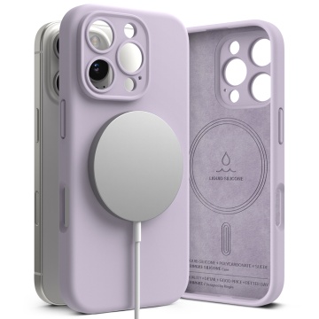 Husa iPhone 16 Pro Max Ringke Silicone Magnetic MagSafe - Violet - Img 5