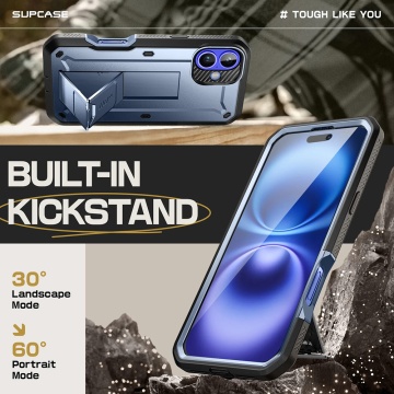 Husa iPhone 16 Supcase Unicorn Beetle Pro - Albastru - Img 4