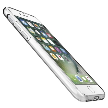 Husa iPhone SE 2, SE 2020 Spigen Liquid Crystal - Transparenta - Img 5