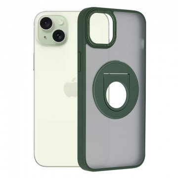 Husa MagSafe iPhone 15 Plus Techsuit Ghost Holde, Verde Mat - Img 2