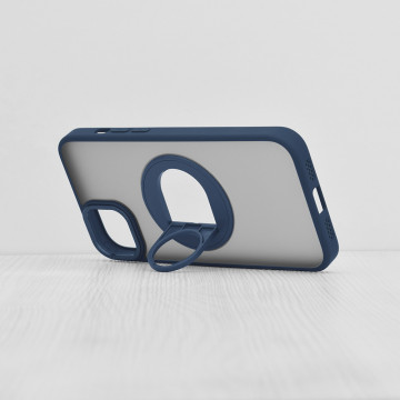 Husa MagSafe iPhone 15 Plus Techsuit Ghost Holder, Albastru Mat - Img 7