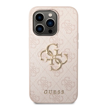 Husa originala Guess iPhone 15 Pro Max Hardcase 4G Big Metal Logo GUHCP15X4GMGPI - Roz - Img 4
