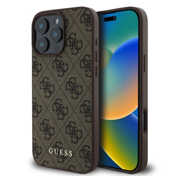 Husa originala Guess iPhone 16 Pro Hardcase 4G Classic - Maro - Img 1