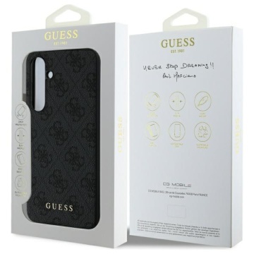 Husa originala Guess Samsung Galaxy S24 FE Hardcase 4G Charms Collection GUHCS24FEGF4GGR - Gri - Img 4
