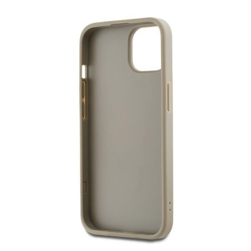 Husa pentru iPhone 15 - DKNY Hardcase Wrist Strap Stock Logo (DKHCP15SPBSWSE) - Beige - Img 4