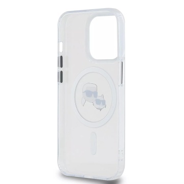 Husa pentru iPhone 15 Pro Max - Karl Lagerfeld IML MagSafe (KLHMP15XHLSKCH) - Metal - Img 5