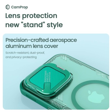 Husa pentru iPhone 16 Pro Max - Nillkin Iceblade Prop Magnetic (without Camera Cutout) - Green - Img 2