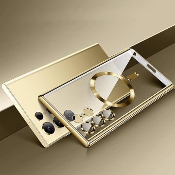 Husa premium Samsung Galaxy S21 Ultra 5G Techsuit Luxury Crystal MagSafe - Rosu - Img 4