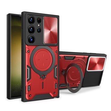 Husa Samsung Galaxy S23 Ultra Techsuit CamGuard Pro - Rosu - Img 1