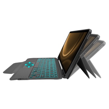 Husa Samsung Galaxy Tab S9 FE -Techsuit - KeyTab Pro (cu tastatură fără fir RGB/suport stilou) - Negru (Copy 11) - Img 5