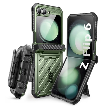 Husa Samsung Galaxy Z Flip6 Supcase Unicorn Beetle Pro - Verde - Img 1