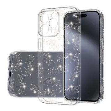 Husa sclipici iPhone 16 Pro Techsuit SparkleSkin - Transparenta - Img 1