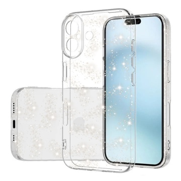 Husa sclipici iPhone 16 Techsuit SparkleSkin - Transparenta - Img 1