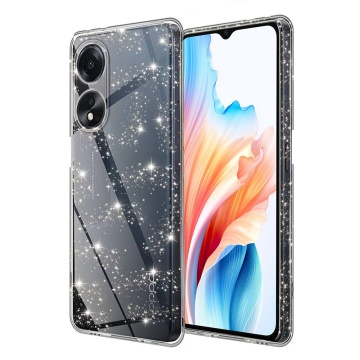 Husa sclipici Oppo A38 Techsuit SparkleSkin - Transparent - Img 1