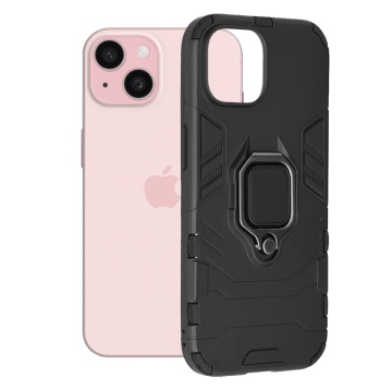Husa Silicone Shield - iPhone 15, Negru - Img 1