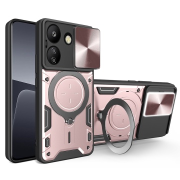 Husa Xiaomi Poco C65 Techsuit CamGuard Pro - Rose Gold - Img 1