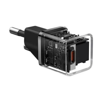 Incarcator GaN priza tip C Fast Charge Baseus, 20W, CCGN050101 - Negru - Img 3
