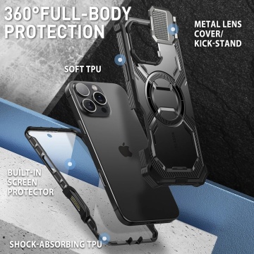 [Pachet 360°] Husa + folie iPhone 16 Pro I-Blason Armorbox - Negru - Img 4