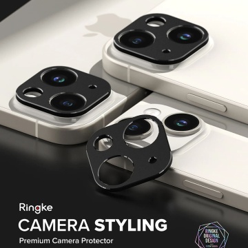 Protectie camera iPhone 15 Ringke Camera Styling, Negru - Img 4