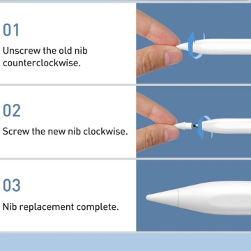 Stylus pen activ pentru iPad cu Palm Rejection Techsuit M2, Alb - Img 3