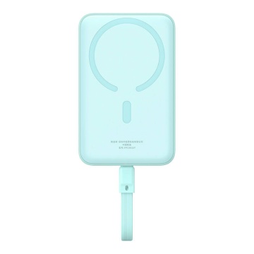Acumulator Extern MagSafe, USB-C, Lightning, 30W, 10000mAh - Baseus Magnetic Mini (P1002210B333-00) - Blue - Img 7
