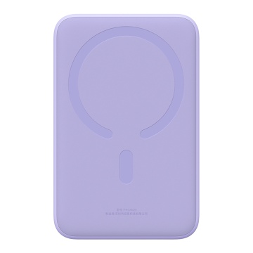 Acumulator Extern Type-C, Incarcare Wireless, 20W, 20000mAh + Cablu Type-C, 30cm - Baseus Mini (PPCX150005) - Purple - Img 1