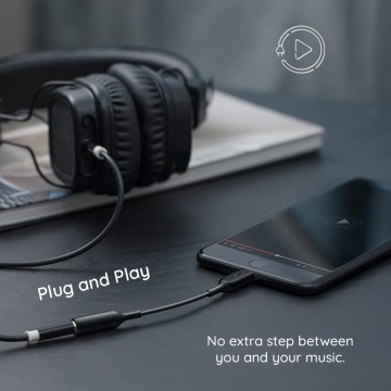 Adaptor audio Jack la Lightning Anker A8193H11 - Negru - Img 3
