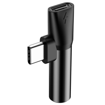 Adaptor audio Type-C la Type-C, Jack 3.5 mm Baseus L41 - Negru - Img 2
