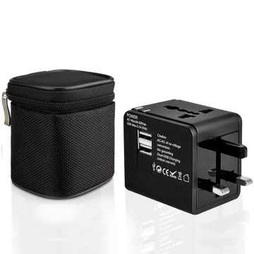 Adaptor priza EU la US, UK, AUS, USB, Type-C Techsuit, HHT148 - Negru - Img 4