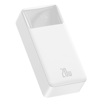 Baterie externa 30000mAh, 20W - Baseus Bipow Digital Display (PPBD050402) - White - Img 1