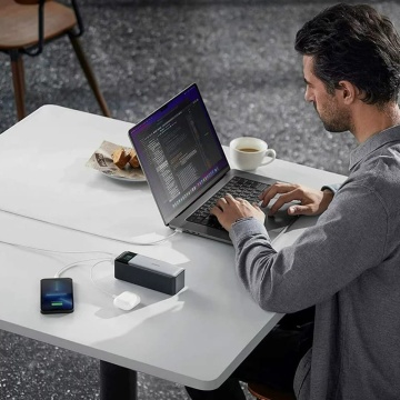 Baterie Externa Anker -(737) - 24000mAh, 140W, GaN Prime, Afișaj digital inteligent, 2x USB-C, USB-A, PowerDelivery 3.1 - Negru/Gri - Img 5