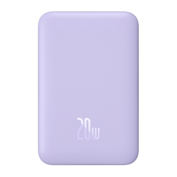Baterie Externa USB-C, MagSafe, 10000mAh, 20W - Baseus Magnetic Mini (PPCX110105) - Purple - Img 3