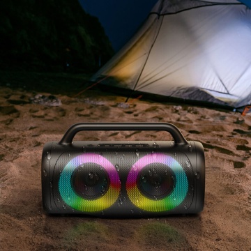 Boxa Bluetooth wireless 40W cu lumini RGB JoyRoom JR-MW02 - Negru - Img 3