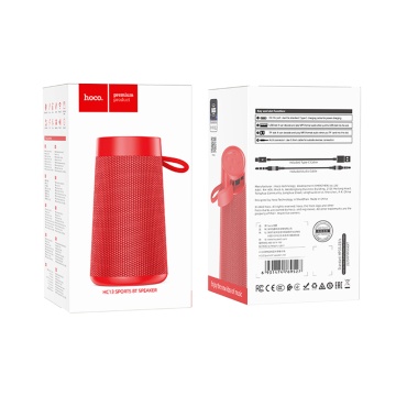 Boxa handsfree portabila Bluetooth Hoco HC13, TWS - Rosu - Img 7