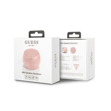 Boxa Portabila Bluetooth 5.0, 3W, 300mAh, 4H - Guess (GUWSALGEP) - Roz - Img 3
